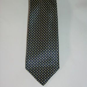 Bigi Geometric Shield Long Wide Silk Tie